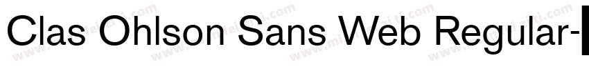 Clas Ohlson Sans Web Regular字体转换